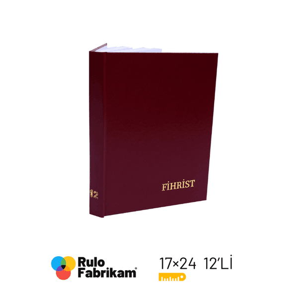 Ticari Fihrist 17x24 12'Li