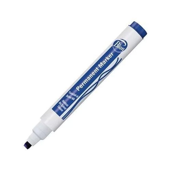 Bion Permanent Marker Kesik Uç Mavi