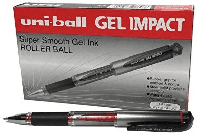 Uniball Gel Impact 1.0 İmza Kalemi Kırmızı