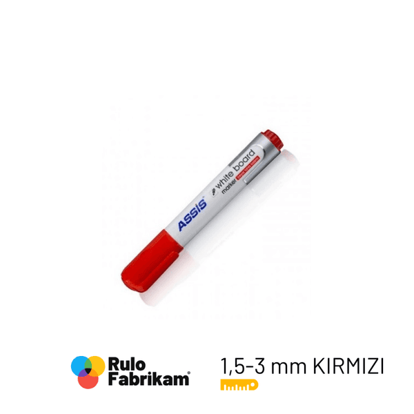 Asis Beyaz Tahta Kalemi 12Li Kırmızı