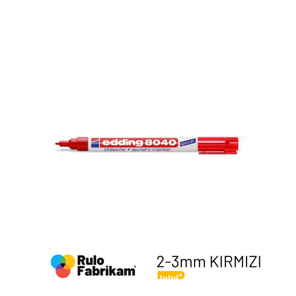 Edding Çamaşır Kalemi Kırmızı E-8040