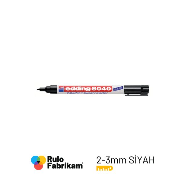 Edding Çamaşır Kalemi Siyah E-8040