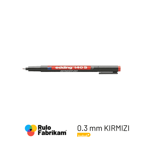 Edding Asetat Kalemi Kırmızı 140S