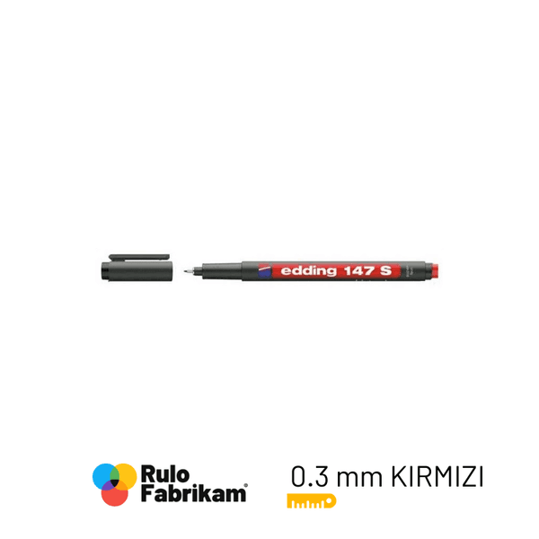 Edding Asetat Kalemi-Silgili Kırmızı E-147S
