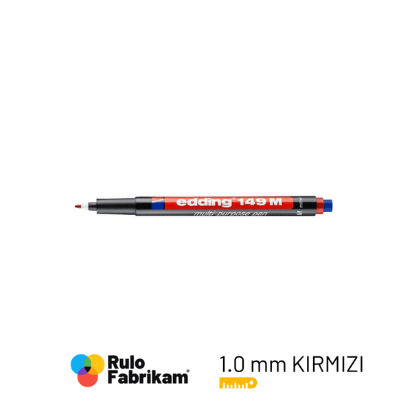 Edding Asetat Kalemi Silgili Kırmızı E-149