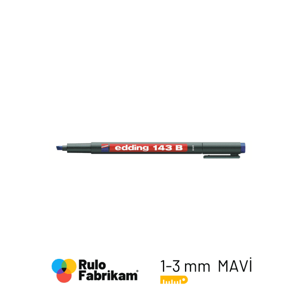 Edding Asetat Kalemi Mavi E-143B