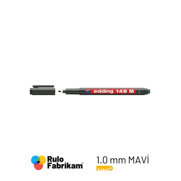 Edding Asetat Kalemi-Silgili Mavi E-149