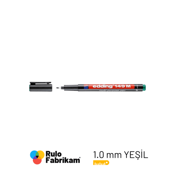 Edding Asetat Kalemi-Silgili Yeşil E-149