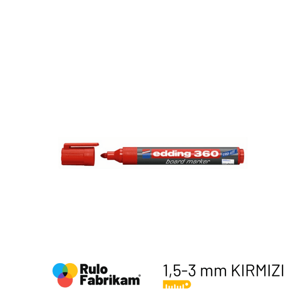 Edding Beyaz Tahta Kalemi Kırmızı E-360 10'L