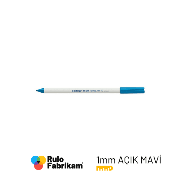 Edding T-Shirt Kalemi Açık Mavi E-4600