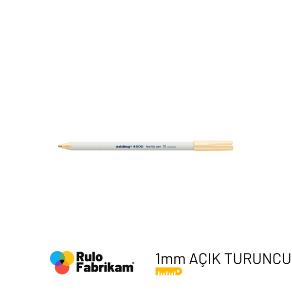 Edding T-Shirt Kalemi Açık Turuncu E-4600