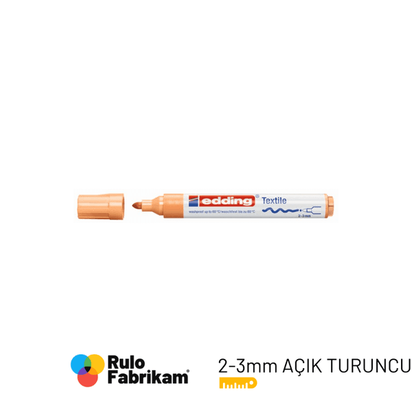 Edding T-Shirt Kalemi Açık Turuncu E-4500