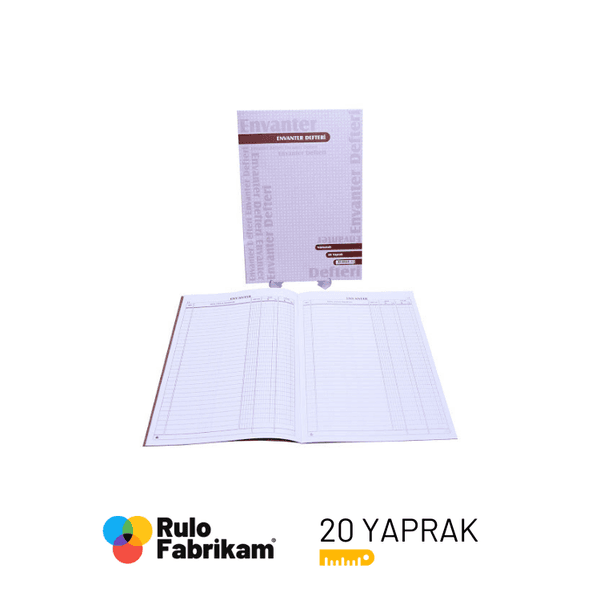Envanter Defteri 20 yaprak Numaralı 1-2-3