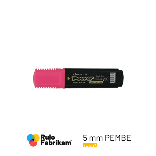 Lineplus Hı-700C Fosforlu Kalem Pembe