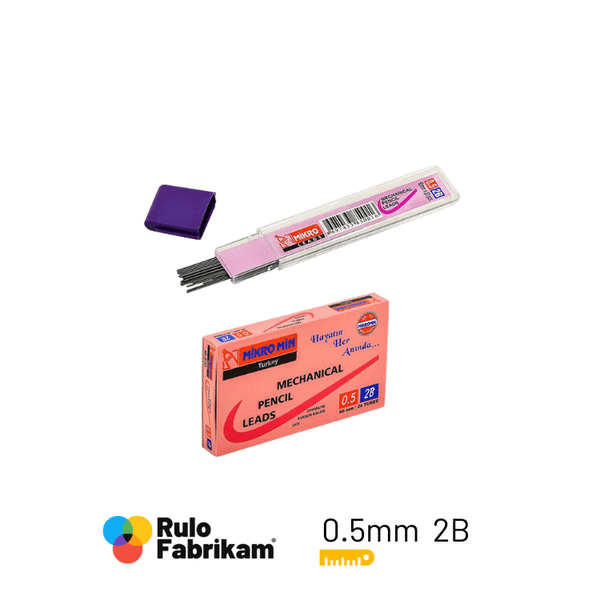 Mikro M-600 kurşun kalem ucu 0.5 mm 60 mm kısa min tüpü görünümü