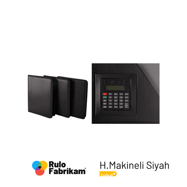 Önder Wole Fermuarlı Lux Sekreterlik Hesap Makineli Siyah