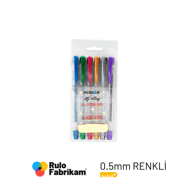 Pensan My-Kıng Simli Jel Kalem 6Lı Set