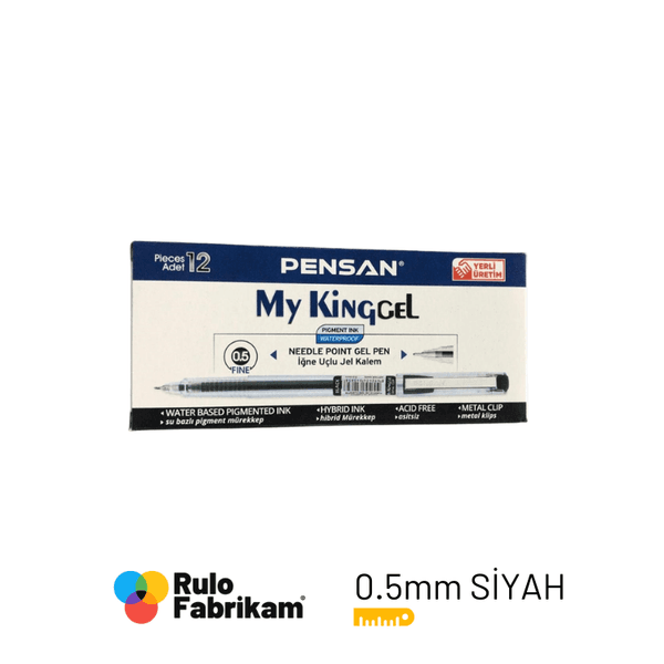 Pensan 6405 My-King Kalem Jel Siyah 0.5 mm