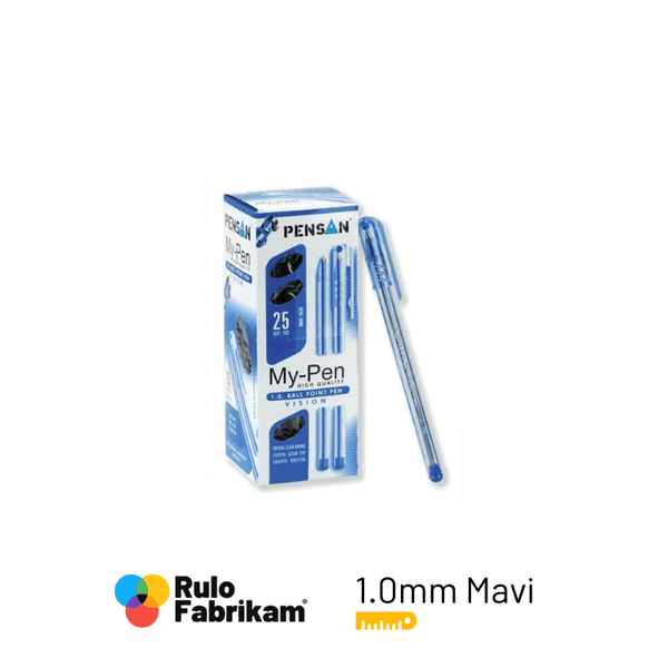 Pensan My-Pen tükenmez kalem mavi 25'li paket görünümü, ürün görünümü