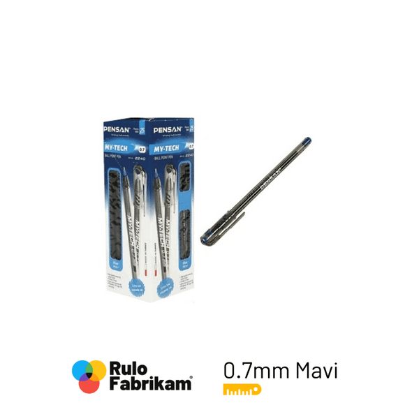 Pensan My-Tech Tükenmez Kalem Mavi 25Li 0.7Mm