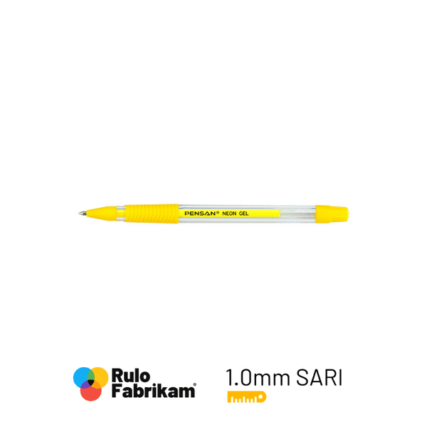 Pensan Neon Jel Kalem Sarı 1 mm