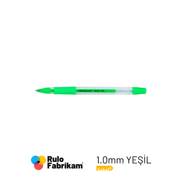 Pensan Neon Jel Kalem Yeşil 1 mm