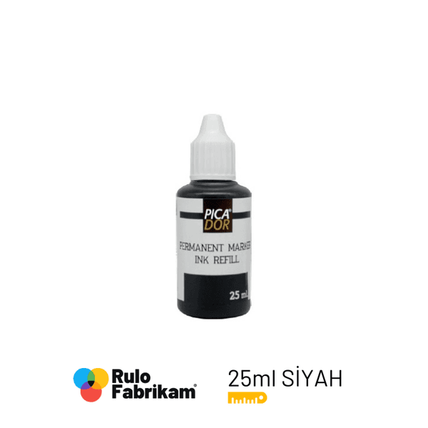 Picador Permanent Marker Mürekkebi Siyah 25ml