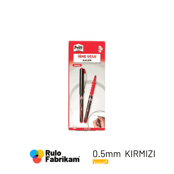 Pritt İğne Uçlu Kalem 0,5 Mm Kırmızı