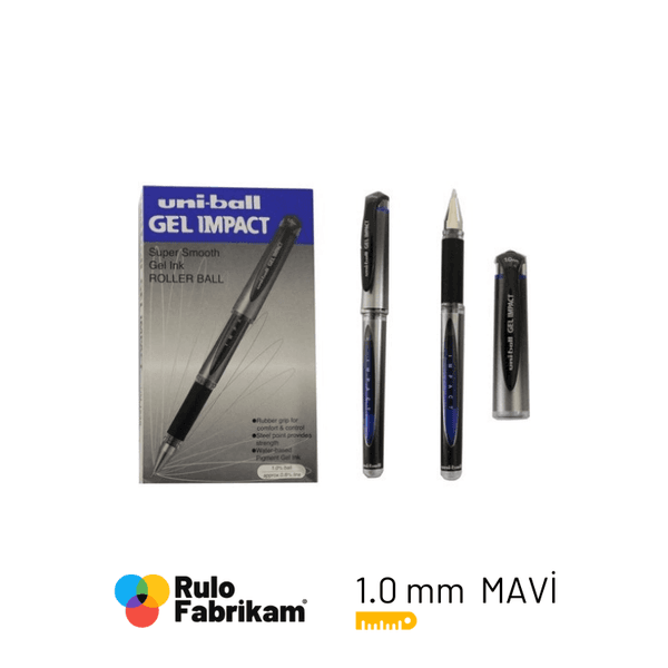 Uniball Gel Impact 1.0 İmza Kalemi Mavi