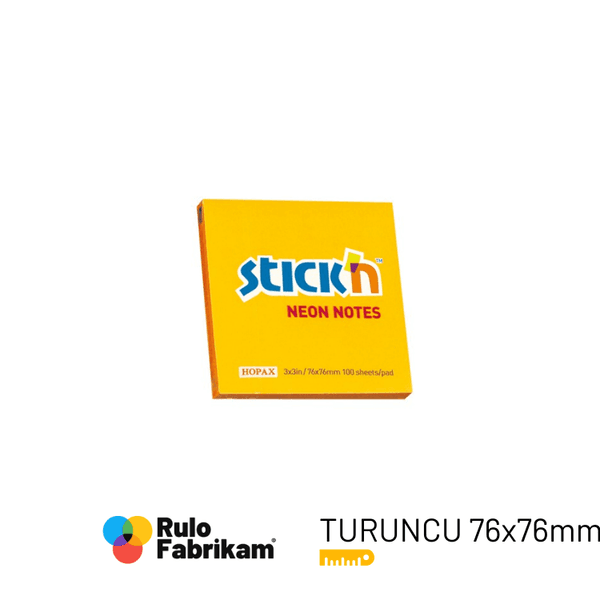 Gıpta Postit 76x76 Neon Turuncu 100 Yaprak