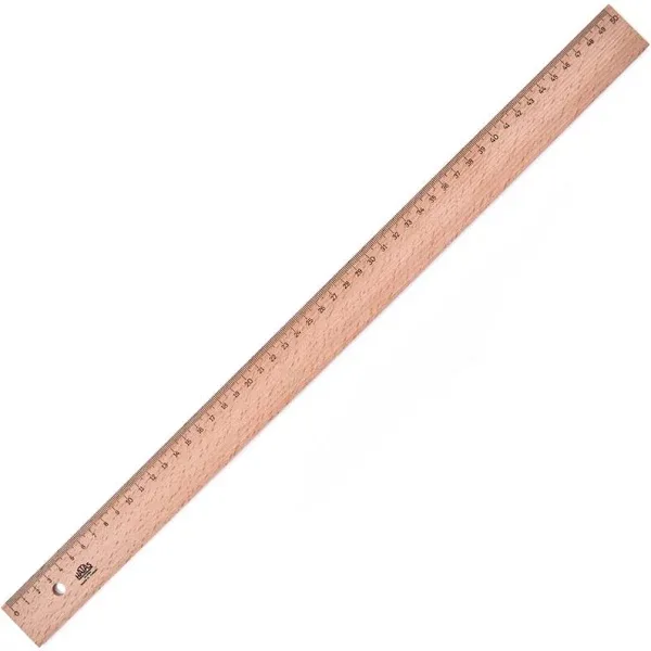Hatas Tahta Cetvel Takviyesiz 50cm