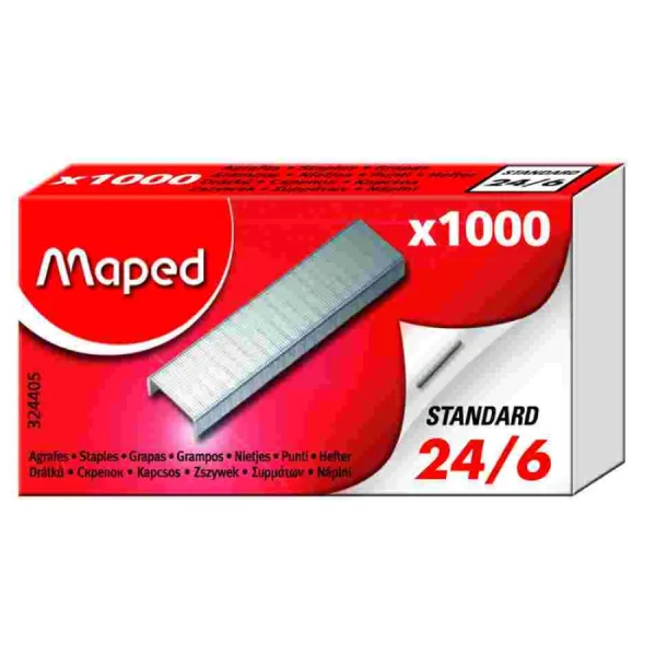 Maped Zımba Teli 24/6 - 36 Paket 1000 li Toptan