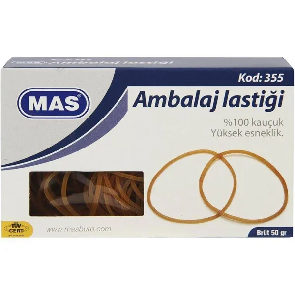 Mas Ambalaj Lastiği 80/50mm Kauçuk 50gr