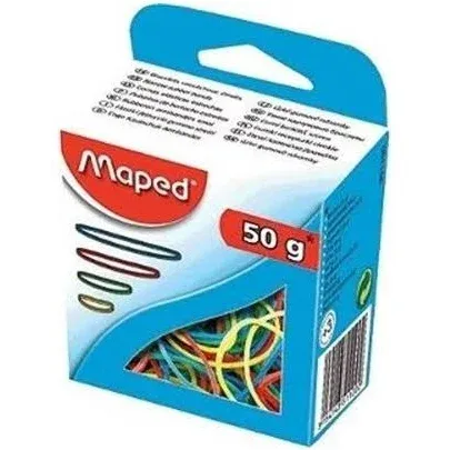Maped Renkli Ambalaj Lastiği farklı renk ve ebatlarda lastikler