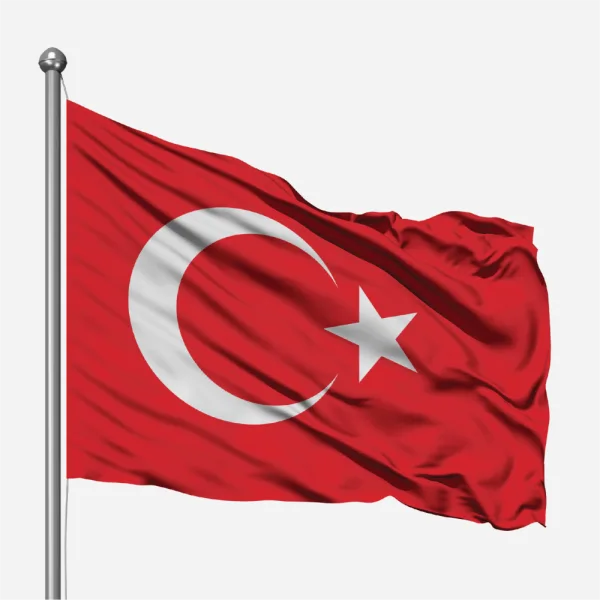 Buket Türk Bayrak 150x225 çift dikişli kenarlı bayrak görünümü