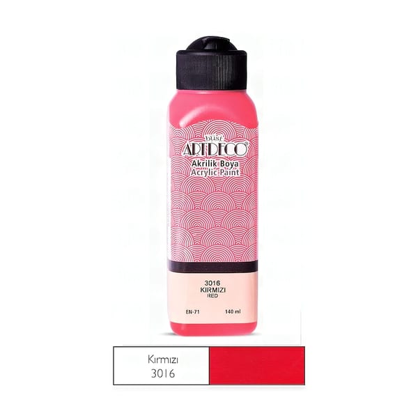Artdeco Akrilik Boya Kırmızı 140 ml 3016