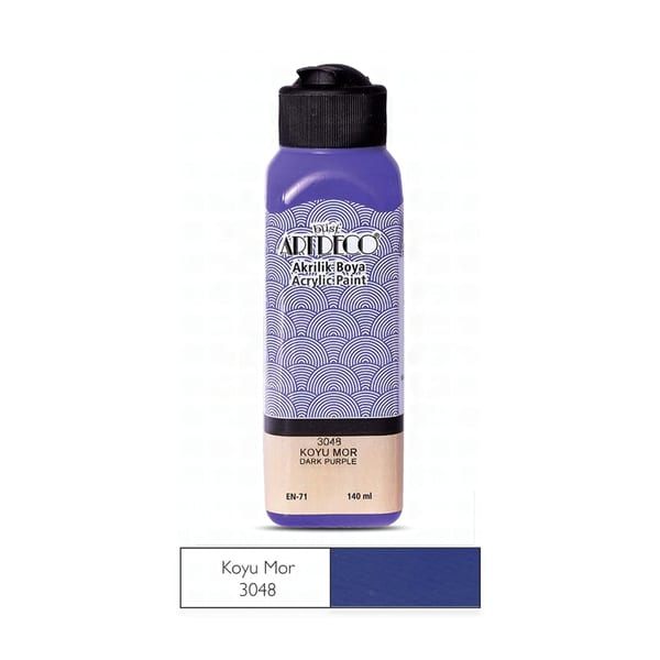 Artdeco Akrilik Boya Koyu Mor 140ml 3048