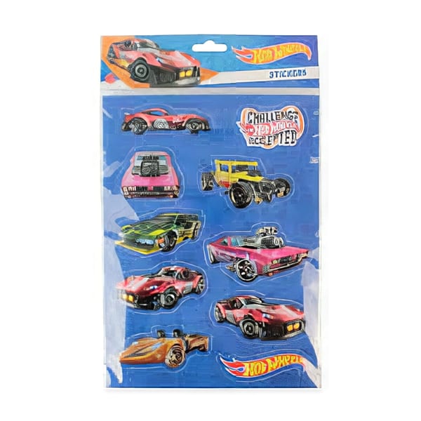 Barbie HW-4673 kabartmalı çıkartma sayfası ve figürleri görünümü