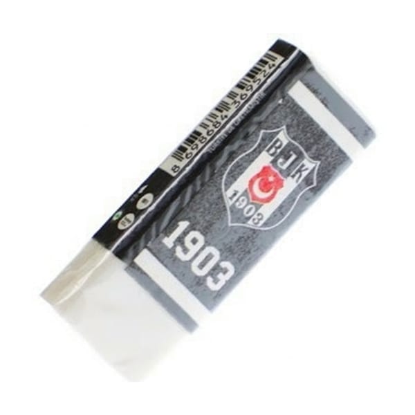 Beşiktaş standart blok gövdeli silgi görünümü, ürün görünümü