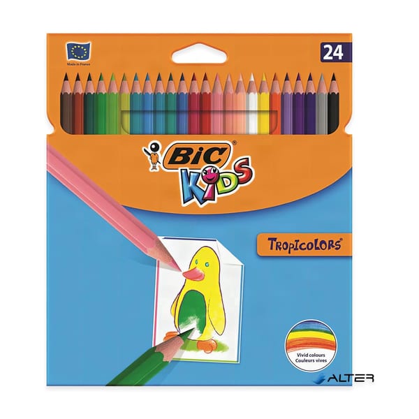 Bic Kuru Boya Kalemi yirmi dört renk Tropicolors seti görünümü