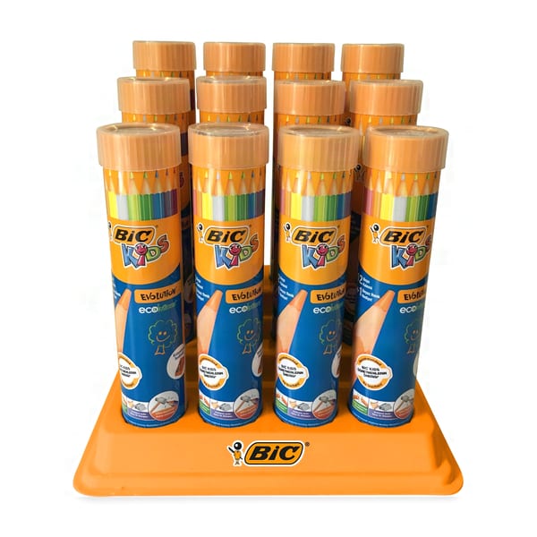 Bic Kuru Boya Kalemi Evolution metal tüp kutulu set görünümü