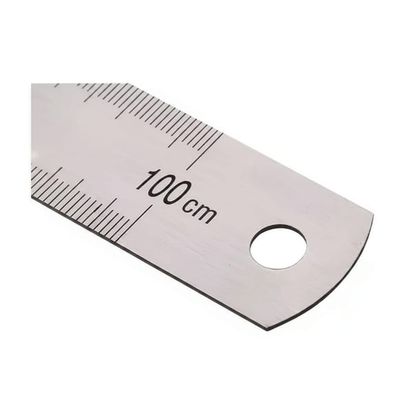 Çelik Cetvel 15 cm metal gövdeli kısa cetvel görünümü, ürün görünümü