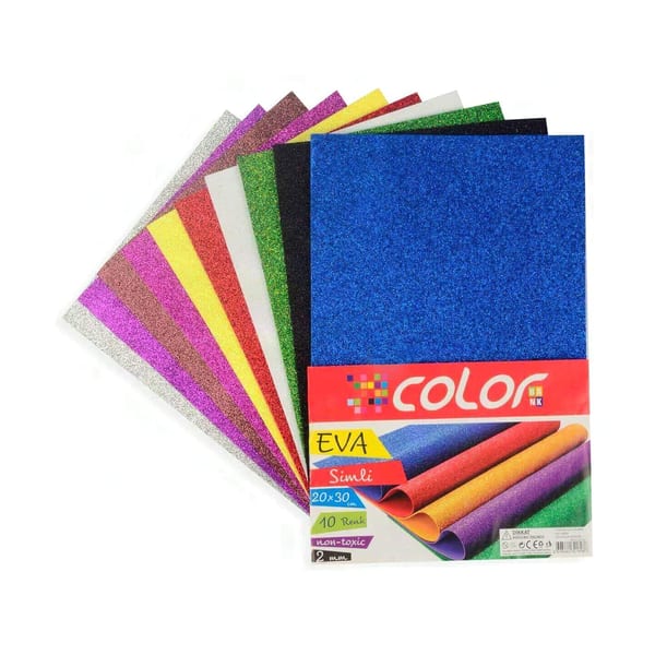 Colorbank A4 simli eva köpük levha paketi görünümü, ürün görünümü