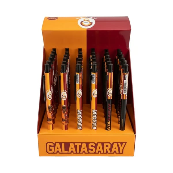 Galatasaray Karışık karışık desenli versatil kalemler ve kutu düzeni