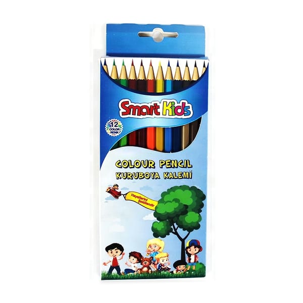Globox Kuru Boya Smart Kıds on iki renkli boya takımının duruşu
