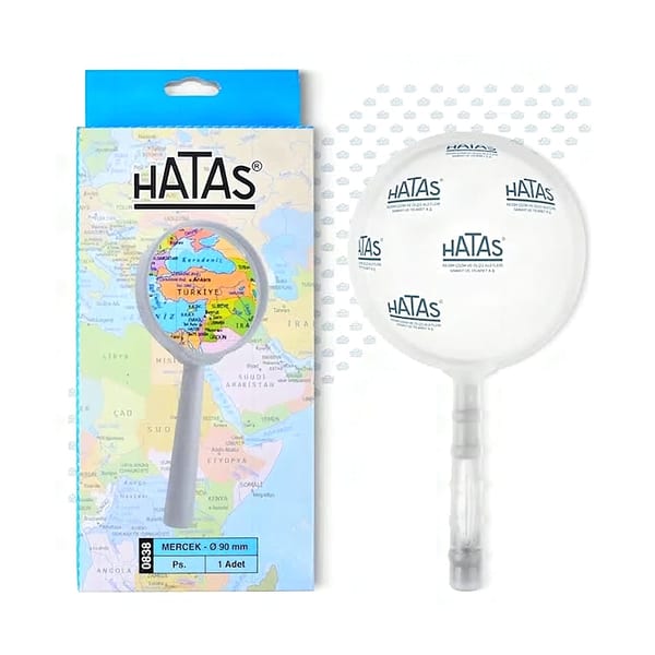 Hatas Mercek büyütecinin ince parça üzerindeki çalışma duruşu