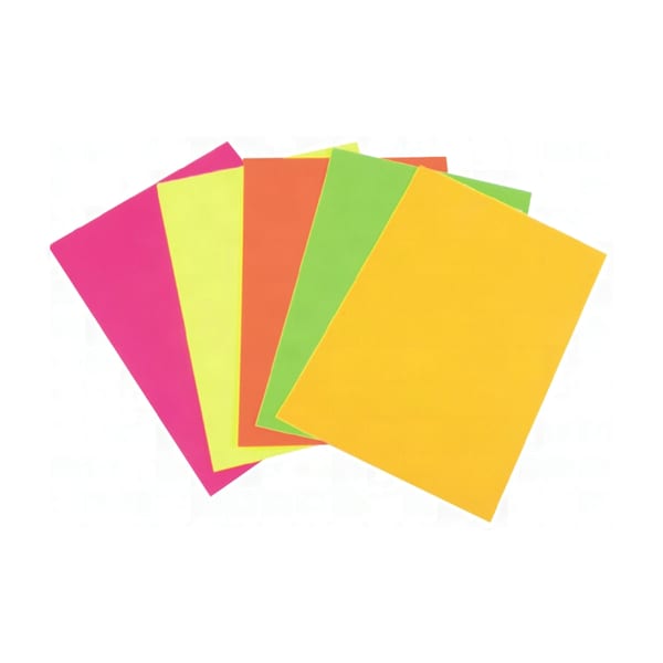 Lino 50x70 lino fosforlu fon kartonlarının renkli paket yakın çekimde duruşu