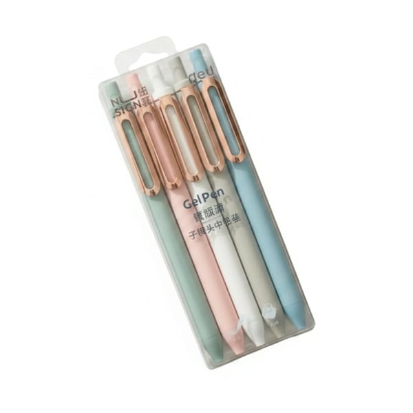 Maxx NS572 Lüks Jel Kalem 5’li Set, beş jel kalemden oluşan takım, önden