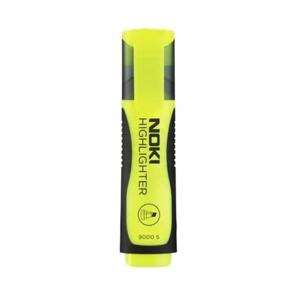 Noki Neon Fosforlu Kalem Sarı, parlak neon sarı fosforlu kalem, kapaklı, önden