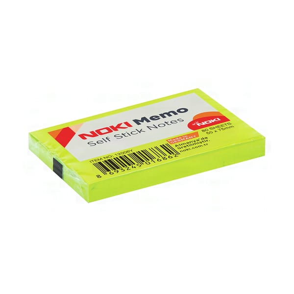 Noki Yapışkan Notluk 51x75 Limon Yeşil Memo 12006